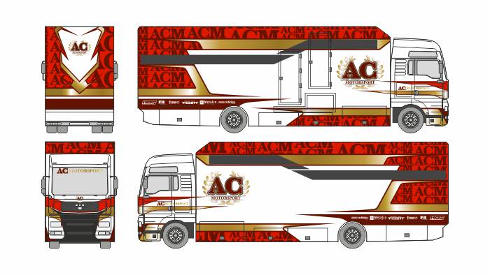 AC Motorsport support lorry custom design